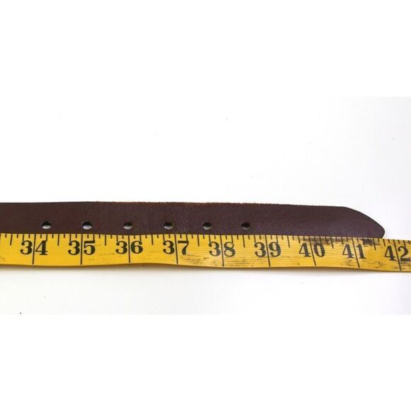 Levi's SADDLE BROWN REAL LEATHER 1 1/8"Wd CASUAL DRESS MEN'S BELT Sz 36/90 (15M - Picture 10 of 12